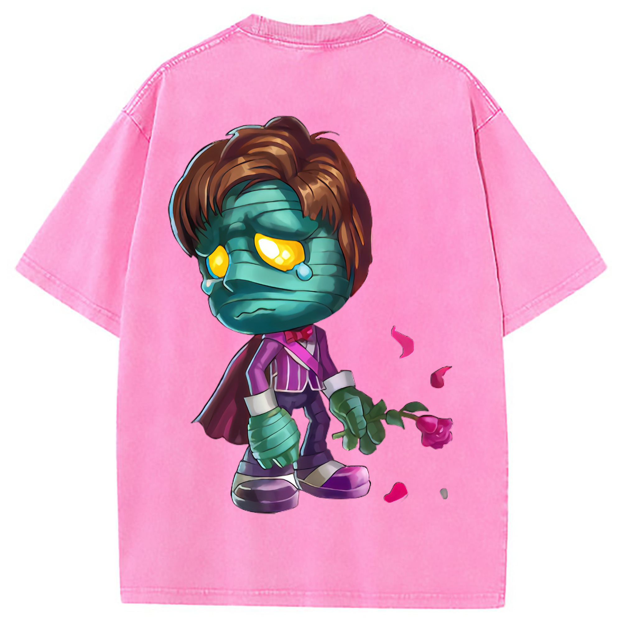 （画像用） リーグ・オブ・レジェンド League of Legends LOL 綿100% ヴィンテージ風 半袖Tシャツ（背面プリント）